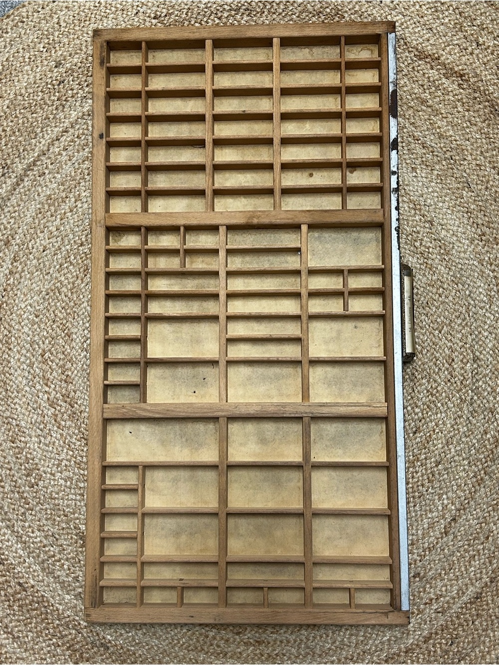 Vintage Hamilton Letterpress Typeset Printers Tray Wooden Curio Display Shelf - Picture 1 of 8